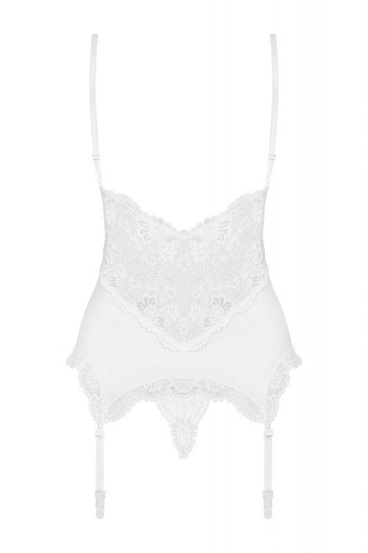 Obsessive Gorset i stringi 810-COR-2 biały