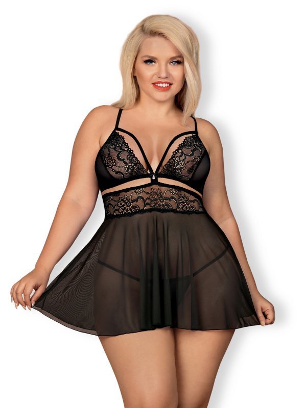 Obsessive Obsessive Babydoll i stringi 838-BAB-1