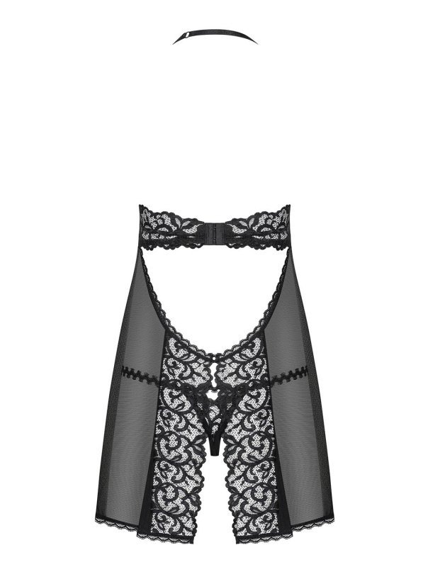 Obsessive Babydoll i stringi Joylace czarne