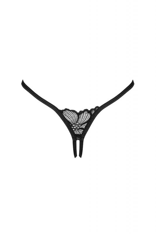 Obsessive Figi stringi otwarte Serafia czarne