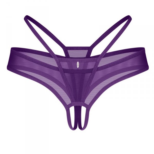 Obsessive Figi stringi otwarte Vibres purple