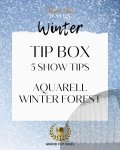 Online Grand Cup - Tip Box 5 Tips Aquarell Winter Forest