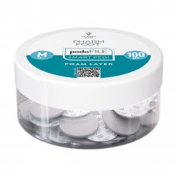 SMART PEDI Nakładki ścierne FOAM LAYER 50szt M #100