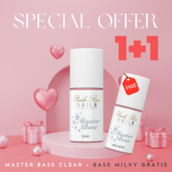 SPECIAL OFFER 1+1 Master Base MILKY WHITE + CLEAR