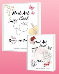 E-Book zum Ausdrucken ( Angebot 1 + 1 ) Nail Art Book Spring into Summer + Flowers 173zł