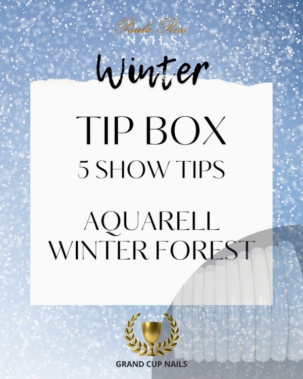 Online Grand Cup - Tip Box 5 Tips Aquarell Winter Forest