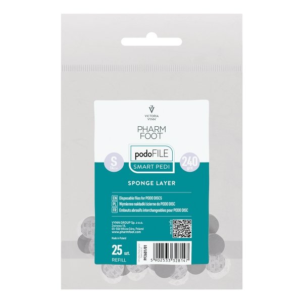 SMART PEDI SPONGE LAYER REFILL Schleifpads, 25 St, S #240