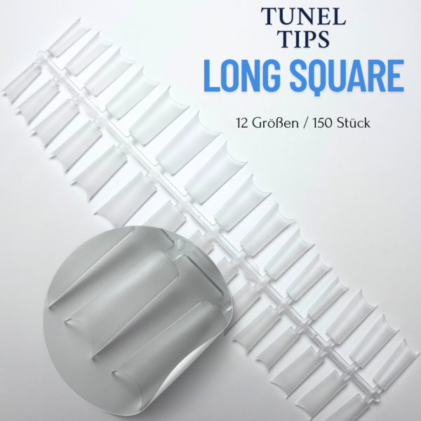 Tipsy Tunelowe LONG SQUARE - 150 Sztuk 