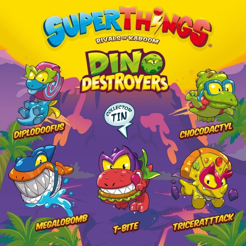  SUPERTHINGS Puszka Dino Destroyer Tin