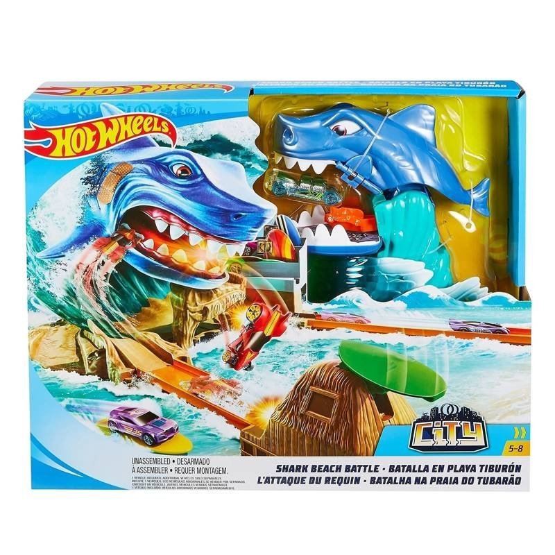 Hot Wheels Tor City Shark Beach Battle
