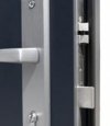 WIKĘD Drzwi Zewnętrzne Premium 54 mm grubości Wzór 1 Złoty Dąb