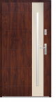 WIKĘD Drzwi Zewnętrzne Premium 54 mm grubości Wzór 26 Orzech