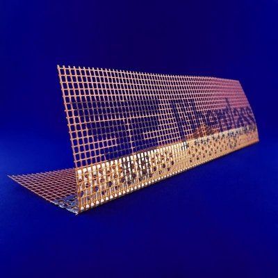 Narożnik aluminiowy 10 x10 z siatką pomarańczową 145g/m², AL30/30/0,4 mm 300 cm 