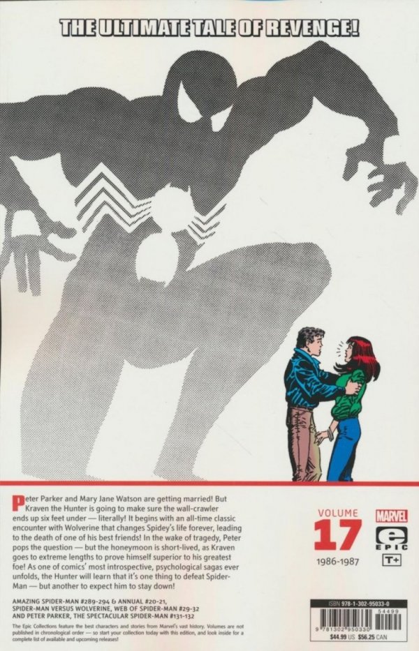 AMAZING SPIDER-MAN EPIC COLLECTION KRAVENS LAST HUNT TP [9781302950330] **OFERTA SPECJALNA**