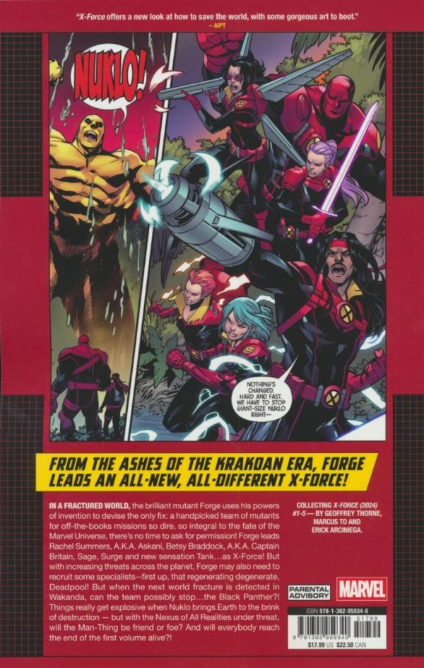 X-FORCE VOL 01 FRACTURES TP [9781302959340]