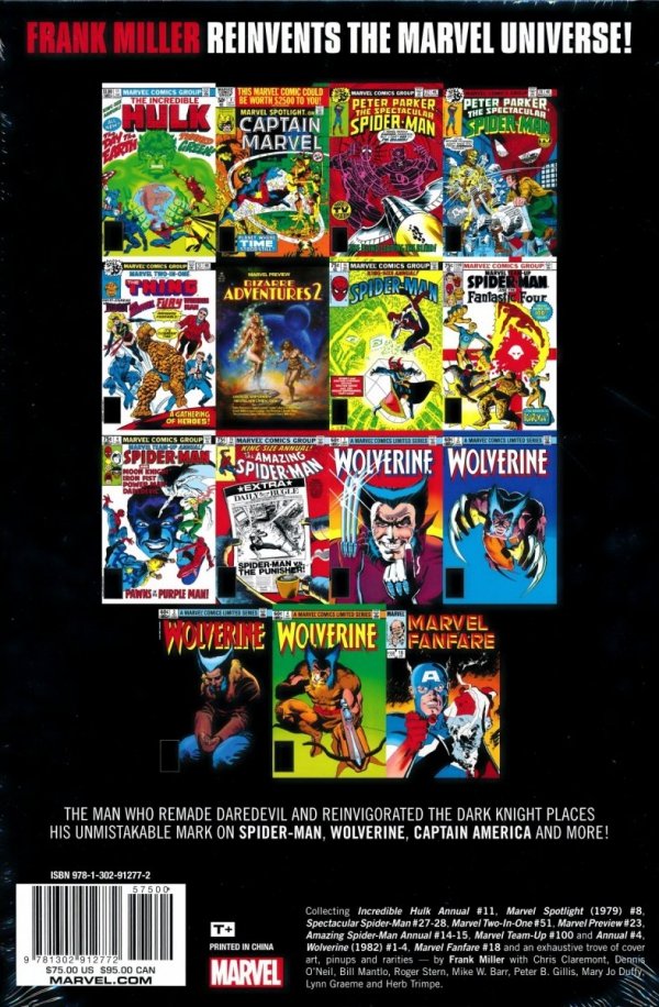 MARVEL UNIVERSE BY FRANK MILLER OMNIBUS HC [STANDARD] [9781302912772] **promocja TOMY**