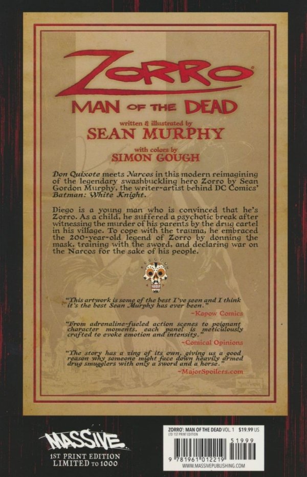 ZORRO VOL 01 MAN OF THE DEAD TP [9781961012219]