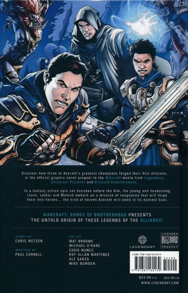 WARCRAFT BONDS OF BROTHERHOOD HC [9781681160139] **promocja TOMY**