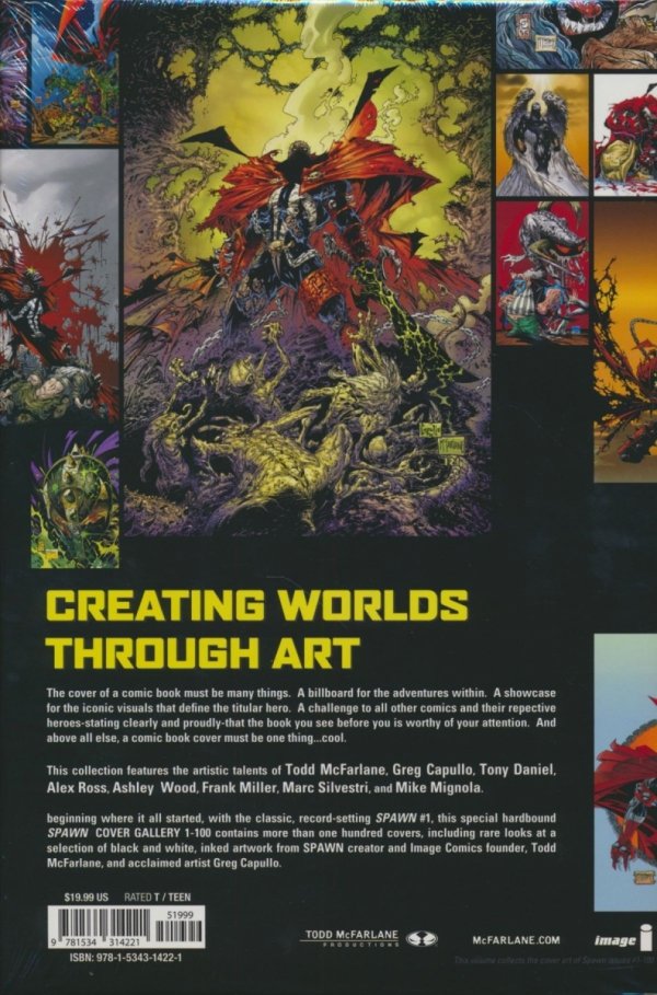 SPAWN COVER GALLERY VOL 01 001-100 HC [9781534314221]