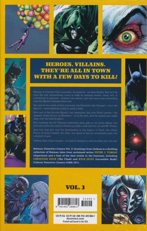 BATMAN DETECTIVE COMICS VOL 03 GREETINGS FROM GOTHAM HC [9781401288617] **OFERTA SPECJALNA**
