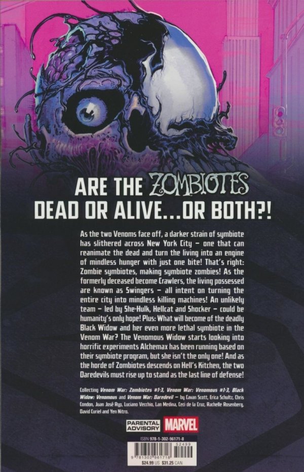 VENOM WAR ZOMBIOTES VENOMOUS TP [9781302961718]