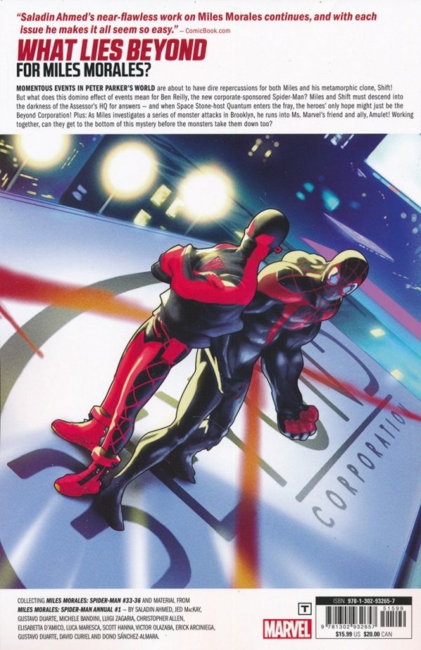 MILES MORALES VOL 07 BEYOND TP [9781302932657] **promocja TOMY**