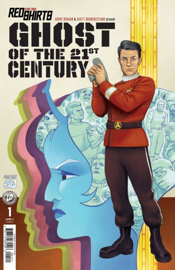 STAR TREK RED SHIRTS GHOST OF THE 21ST CENTURY #1 VARIANT B WARD [82771403550600121]