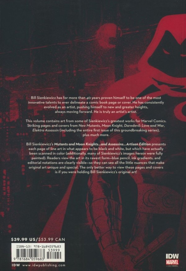 BILL SIENKIEWICZS MUTANTS AND MOON KNIGHTS AND ASSASSINS ARTISAN EDITION TP [9781684059683] **OFERTA EKSPOZYCYJNA**