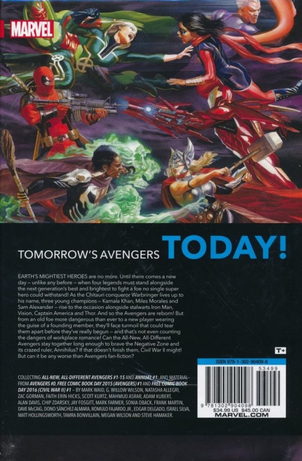 ALL-NEW ALL-DIFFERENT AVENGERS HC [9781302904098] **promocja TOMY**