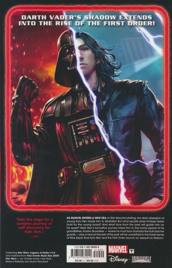 STAR WARS LEGACY OF VADER VOL 01 THE REIGN OF KYLO REN TP [9781302960940]