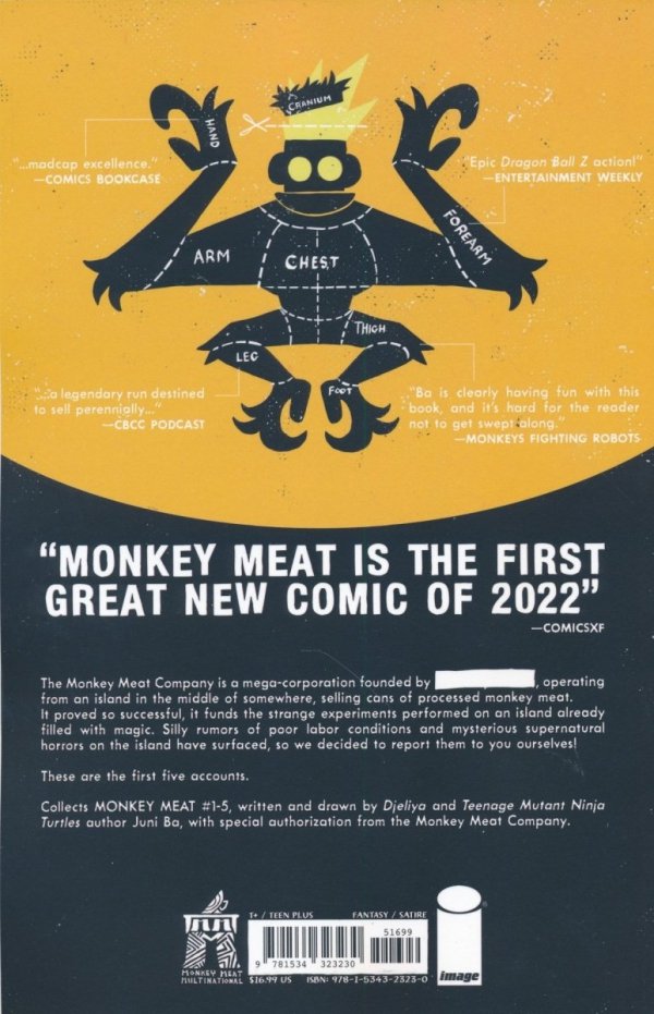 MONKEY MEAT VOL 01 THE FIRST BATCH TP [9781534323230] **promocja TOMY**