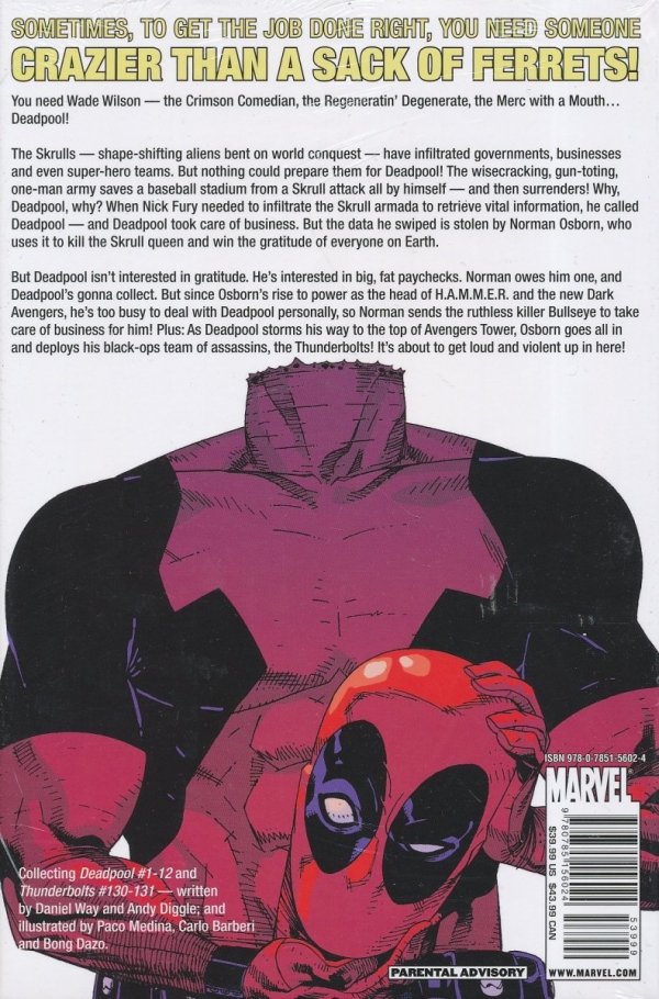 DEADPOOL VOL 01 HC [9780785156024] **promocja TOMY**