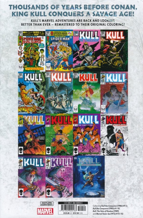 KULL THE CONQUEROR THE ORIGINAL MARVEL YEARS OMNIBUS HC [VARIANT] [9781302929183]