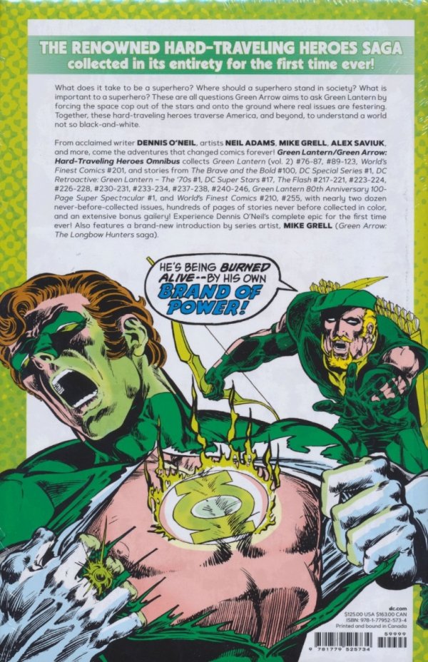 GREEN LANTERN GREEN ARROW HARD TRAVELIN HEROES OMNIBUS HC [9781779525734]