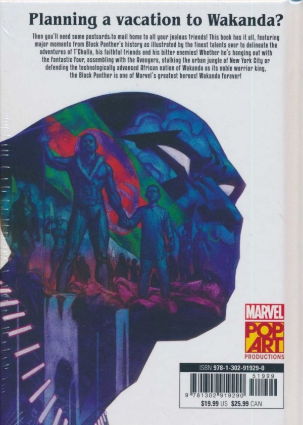 BLACK PANTHER POSTCARD BOOK HC [9781302919290] **promocja TOMY**