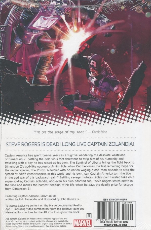 CAPTAIN AMERICA VOL 02 CASTAWAY IN DIMENSION Z PART 2 HC [9780785168270]