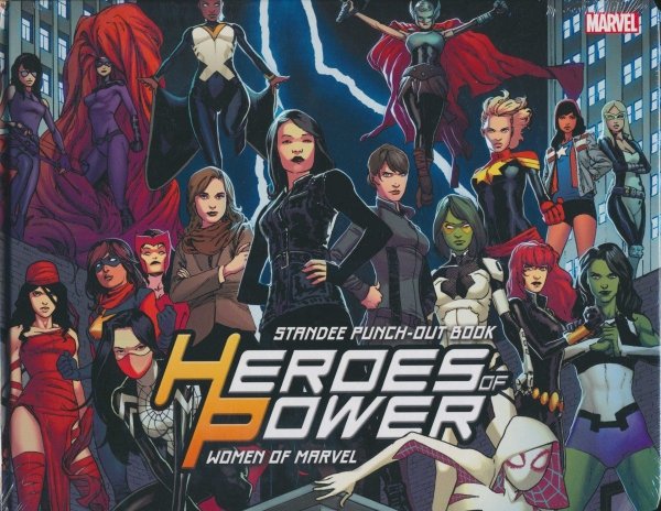 HEROES OF POWER WOMEN OF MARVEL STANDEE PUNCH-OUT BOOK HC [9781302904562]