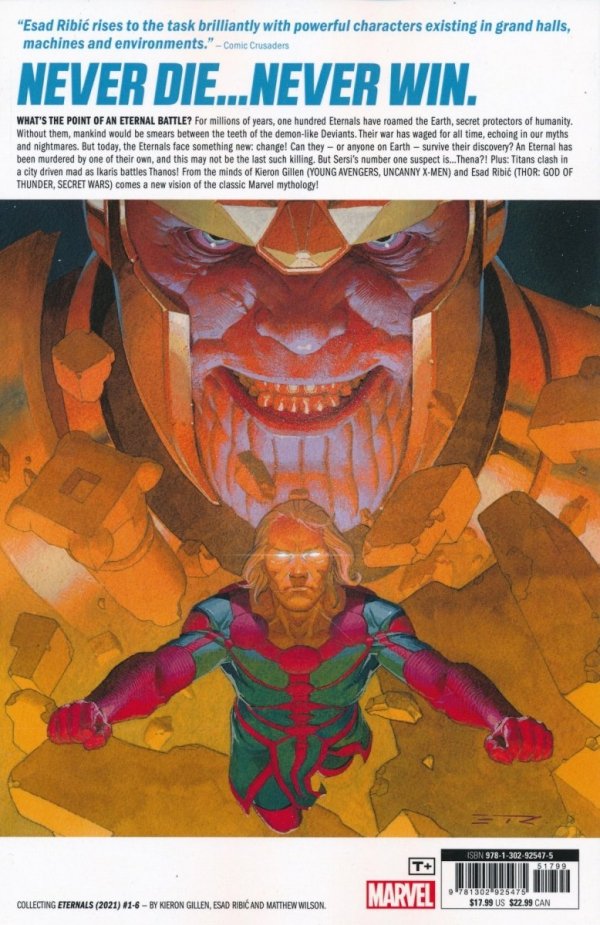 ETERNALS VOL 01 ONLY DEATH IS ETERNAL TP [9781302925475]