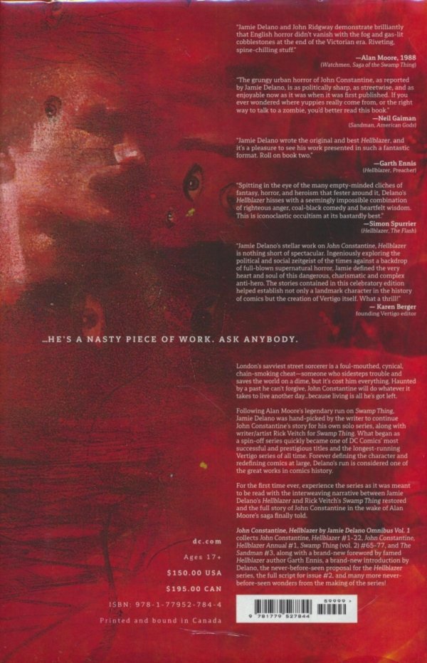 JOHN CONSTANTINE HELLBLAZER BY JAMIE DELANO OMNIBUS VOL 01 HC [9781779527844] **promocja TOMY**