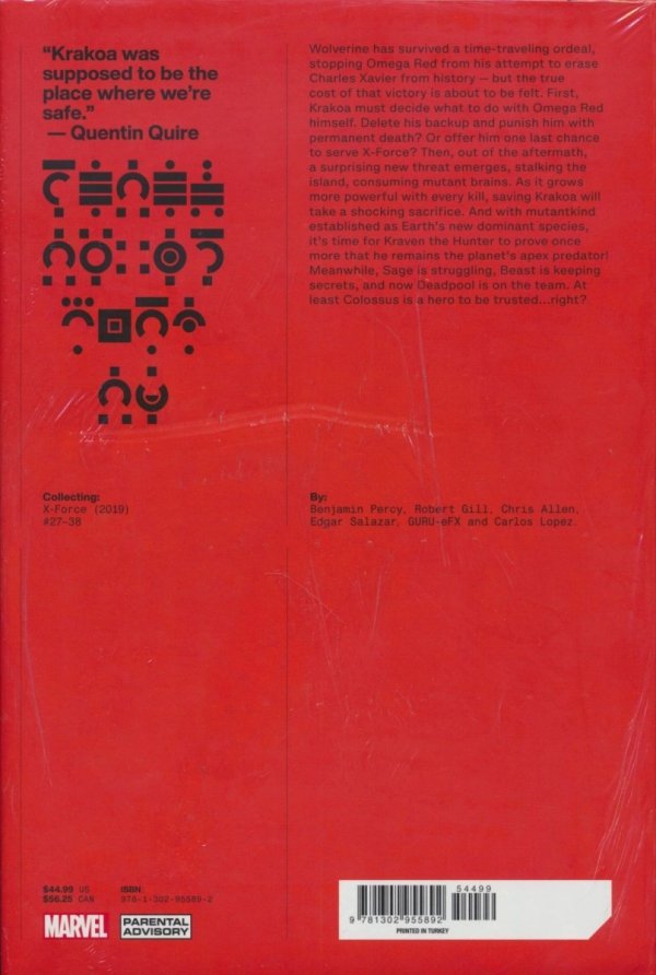 X-FORCE BY BENJAMIN PERCY VOL 03 HC [9781302955892] **promocja STOCK SALE**