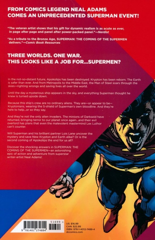 SUPERMAN THE COMING OF THE SUPERMEN TP [9781401274894] **OFERTA SPECJALNA**