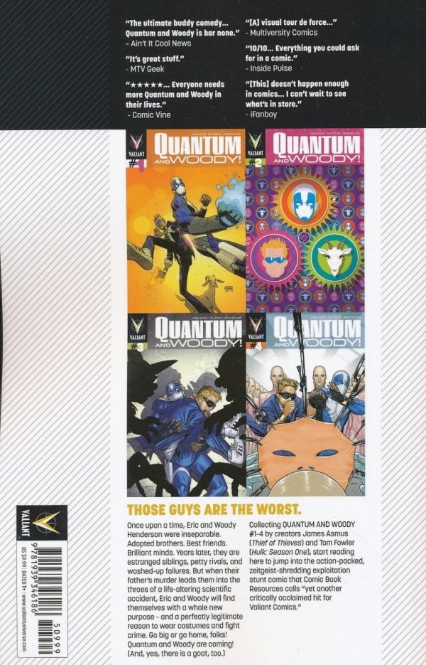 QUANTUM AND WOODY VOL 01 THE WORLDS WORST SUPERHERO TEAM TP [9781939346186]