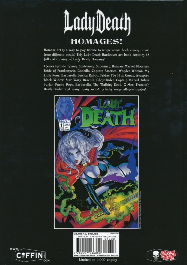 LADY DEATH HOMAGES HC [9780997966350] **promocja TOMY**