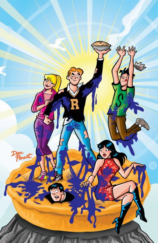 JUGHEAD PIEMAGGEDDON ONE SHOT CVR G DAN PARENT FOIL FULL ART VAR [76281674362401071]