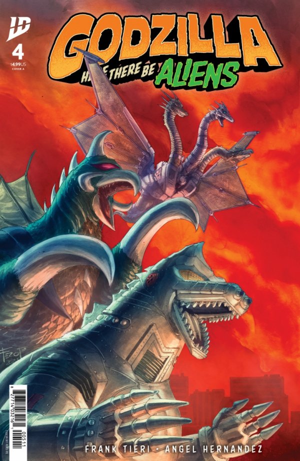 GODZILLA HERE THERE BE ALIENS #4 COVER A PE [82771403419600411]