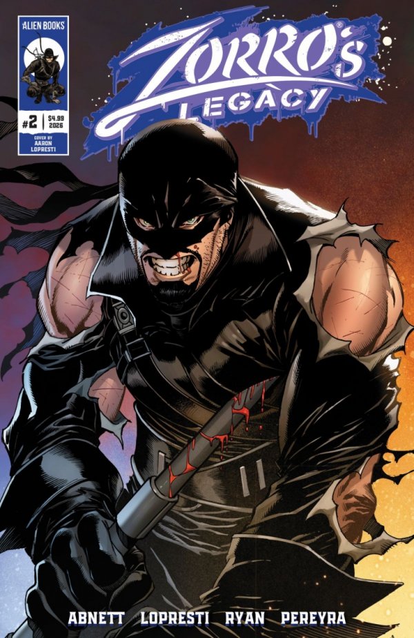 ZORROS LEGACY #2 COVER A LOPRESTI [73238818484200211]