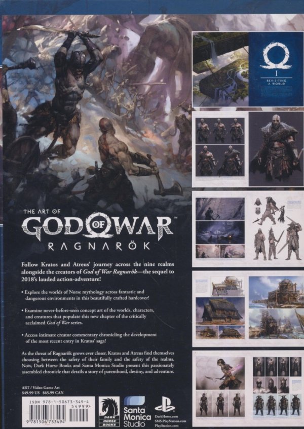 ART OF GOD OF WAR RAGNAROK HC [9781506733494]