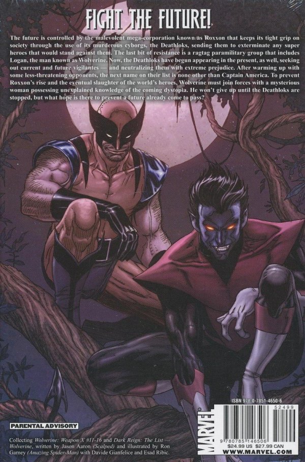 WOLVERINE WEAPON X VOL 03 TOMORROW DIES TODAY HC [9780785146506]