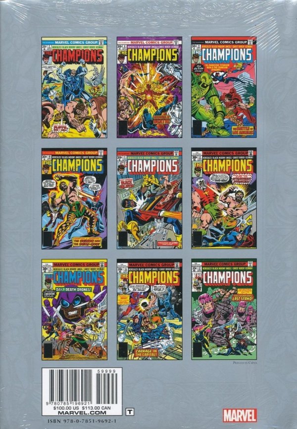 MARVEL MASTERWORKS THE CHAMPIONS VOL 01 HC [STANDARD] [9780785196921] **promocja TOMY**