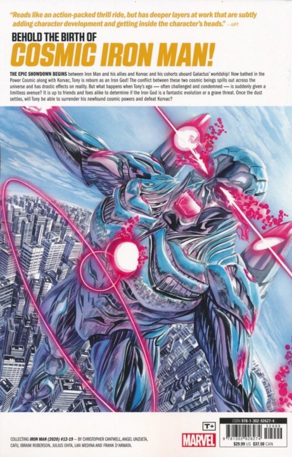 IRON MAN VOL 03 BOOKS OF KORVAC PART 3 COSMIC IRON MAN TP [9781302926274] **OFERTA SPECJALNA**